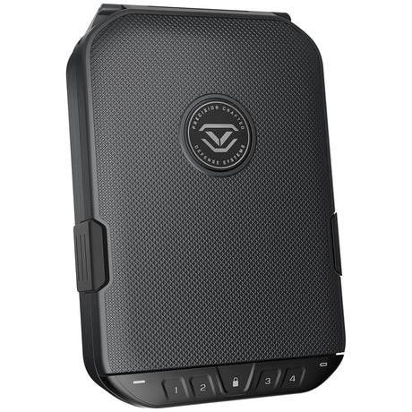 VAULTEK LifePod 20 Full-Size Lockable Weatherproof Case with Built-in Lock, Steel Security Cable, & TSA Handgun Case or Car Safe, Portable Travel Pistol Safe/Titanium Gray VAULTEK