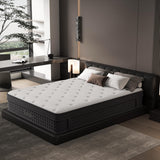 Queen Size Mattress, 12 Inch Queen Mattress in a Box, Cooling Matress with Memory Foam & Individual Pocket Springs for Pressure Relief & Spinal Alignment, Zoned Back Support & Motion Isolation Luxnighter