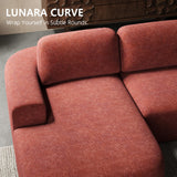 Dowinx 107'' Modular Sectional Sofa Couch with Chaise, No Assembly Required, Modern Woven-Textured Upholstery, Convertible L-Shaped Design for Living Room – Rust Brown Dowinx