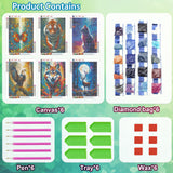 UiSdfuy Diamond Art Kits Crafts DIY 5D Diamond Art Packs Kits Full for Adults Beginner,Home Wall Decoration Gift 11.8x15.7inch (6 Pack Wild Animal) UiSdfuy