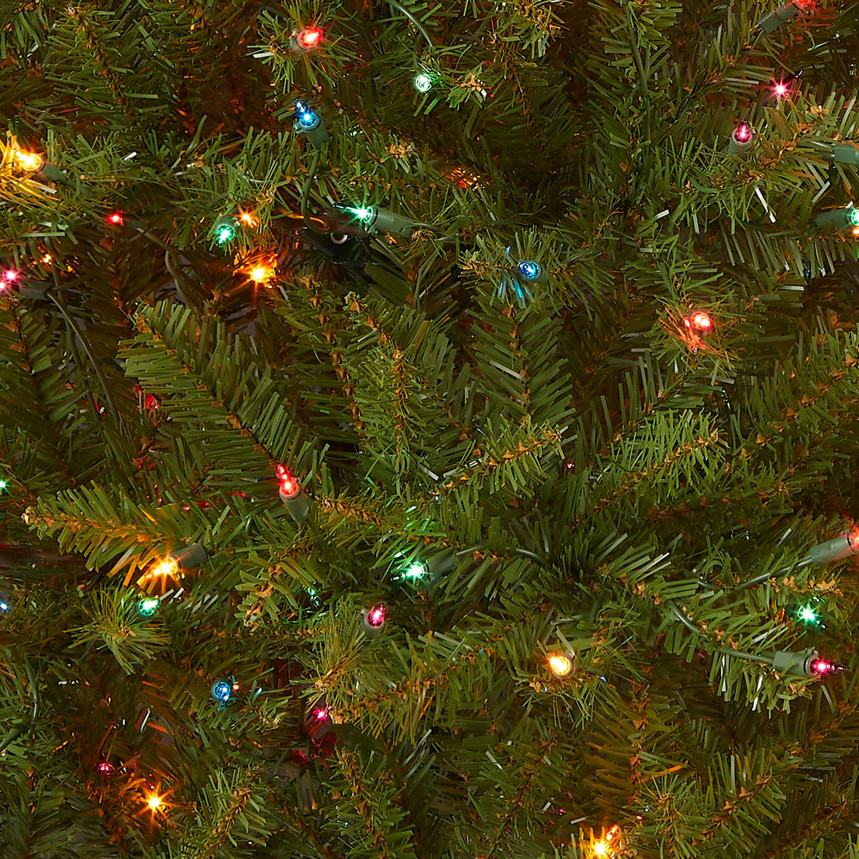National Tree Dunhill Fir Tree With Multicolor Lights , 4.5 Feet National Tree Company