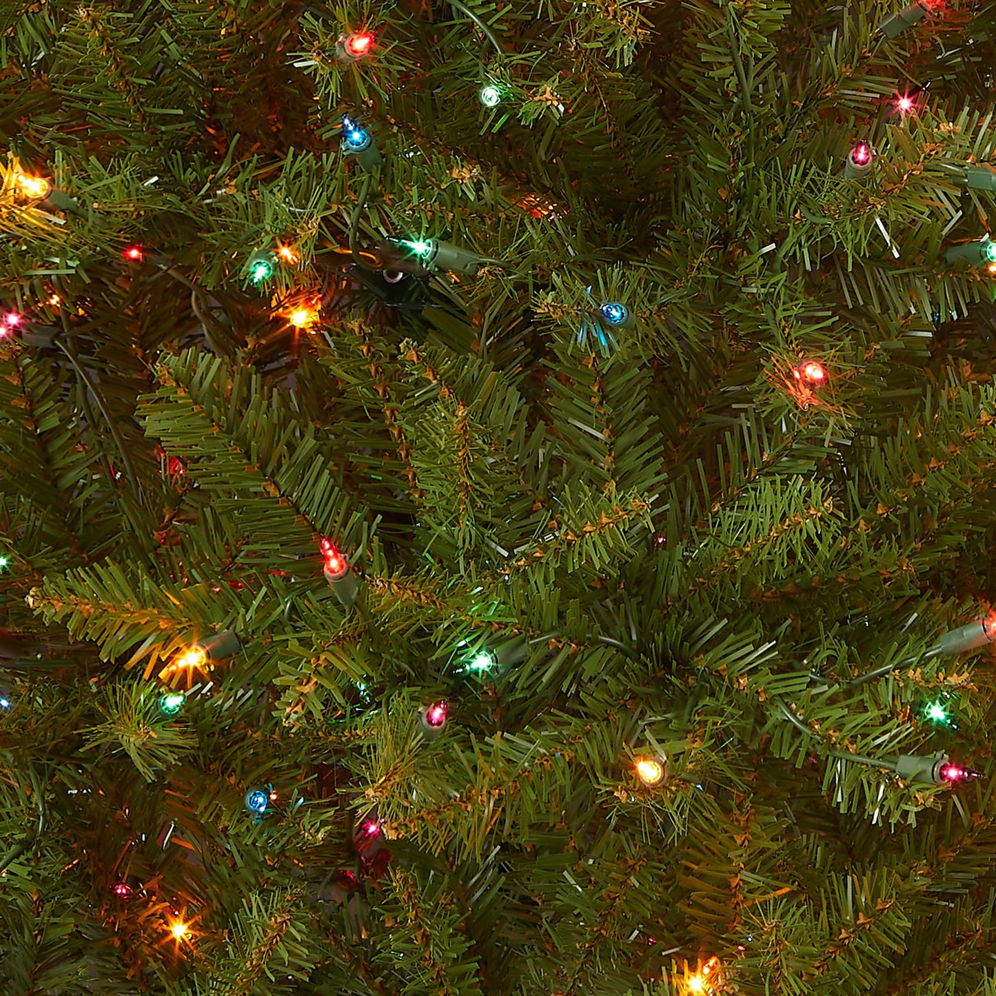 National Tree Dunhill Fir Tree With Multicolor Lights , 4.5 Feet