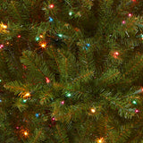 National Tree Dunhill Fir Tree With Multicolor Lights , 4.5 Feet National Tree Company