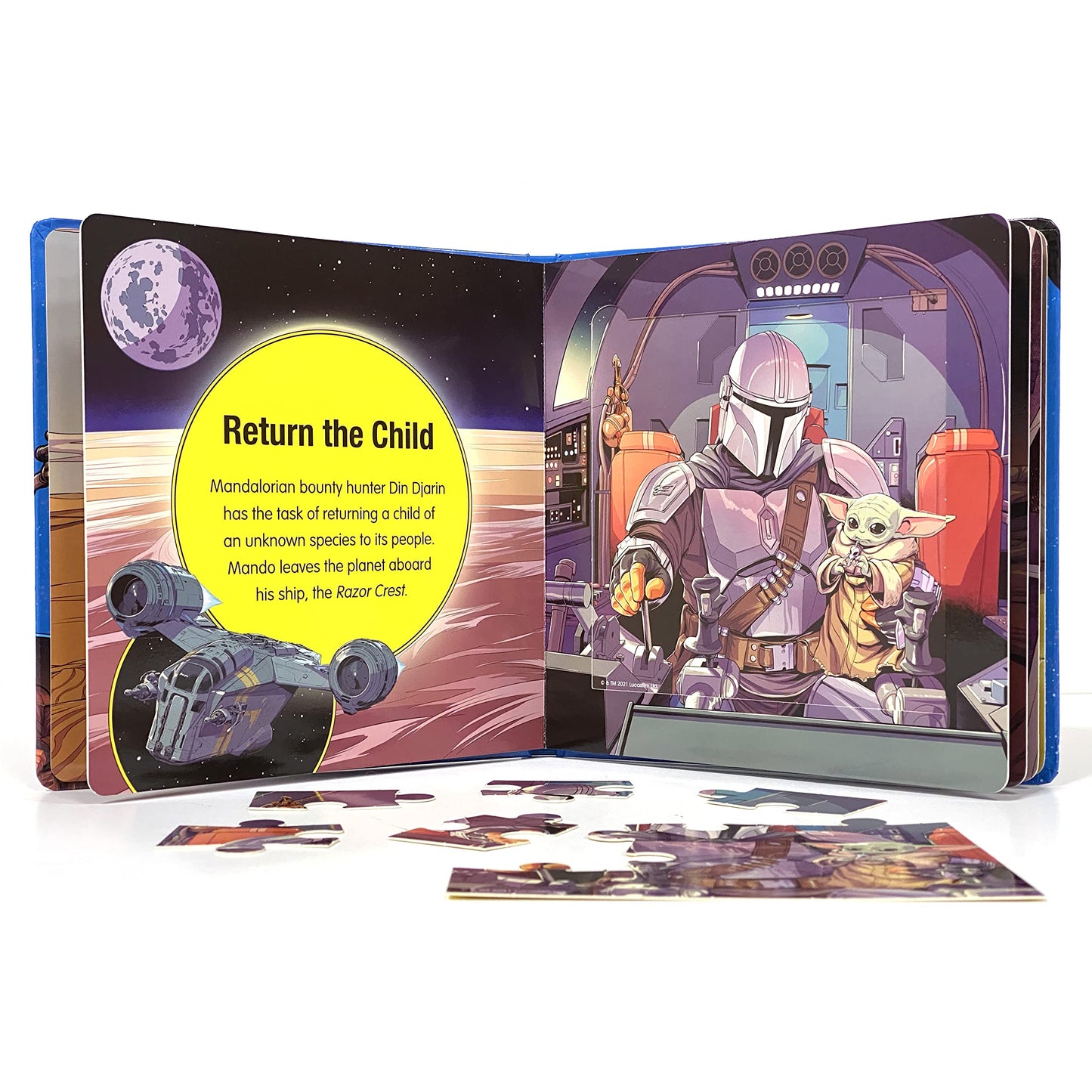 Disney Star Wars The Mandalorian My First Puzzle Book - Jigsaw Puzzles for kids, 10-page board book, 5 puzzles to enjoy