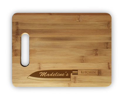 Custom Personalized Laser Engraved Bamboo Cutting Board - Wedding, Housewarming, Anniversary, Birthday, Holiday, Gift For Him, For Her, For Boys, For Girls, For Husband, For Wife, For Them, F - WoodArtSupply