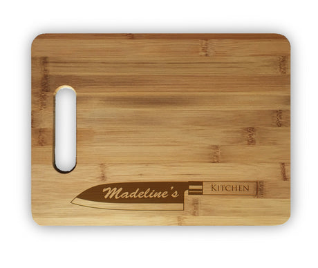 Custom Personalized Laser Engraved Bamboo Cutting Board - Wedding, Housewarming, Anniversary, Birthday, Holiday, Gift For Him, For Her, For Boys, For Girls, For Husband, For Wife, For Them, For Couple Hat Shark