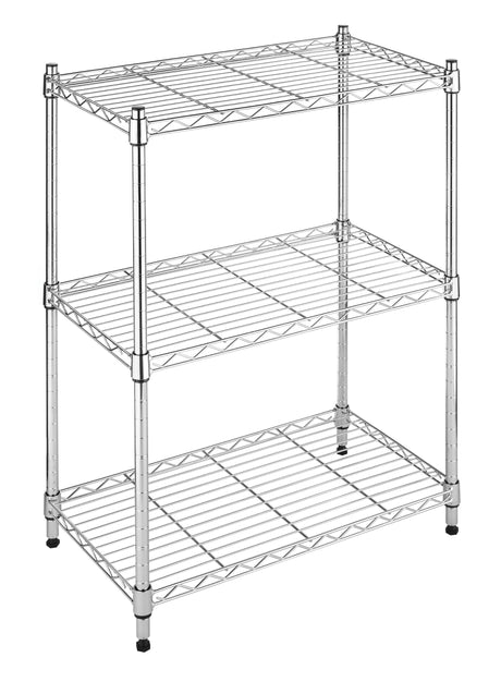 Whitmor 3-Wire Shelving Unit, Metal Storage Shelves, Easy Assembly Home Organizer for Pantry, Kitchen, Garage, Plant Whitmor