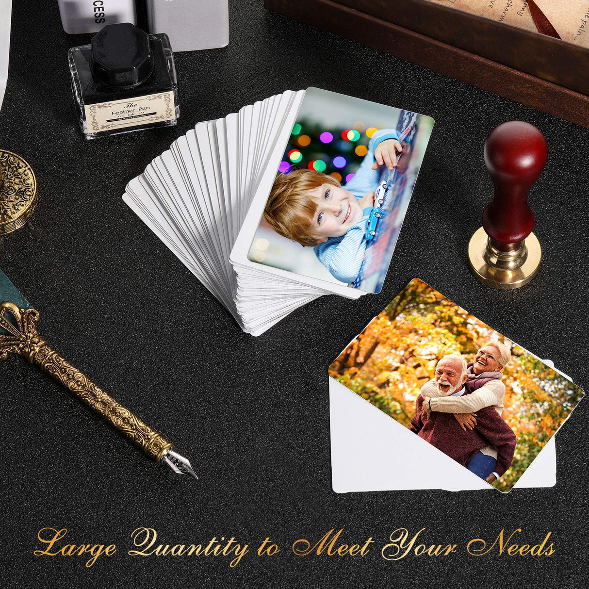 50 Pieces Sublimation Metal Business Cards 0.32 mm Thick 3.4 x 2.1 x 0.013 Inch Aluminum Blanks Name Card Gift for Custom Engrave Color UV Print, Office Business Trade, White Zonon