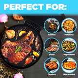 Courant Pizza Maker 12 inch Pizzas Machine, Newly improved Cool-touch Handle Non-Stick plates Pizza oven & Calzone Maker, Electric Countertop Oven for Home or School, 12” Indoor Grill/Griddle, Black Courant