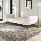 Novogratz Brittany 81.5" Futon Sofa Bed and Couch Sleeper, Ivory Boucle Novogratz