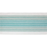 DII Everyday Collection Fringed Stripe Tabletop, Table Runner, 14x72, Teal DII