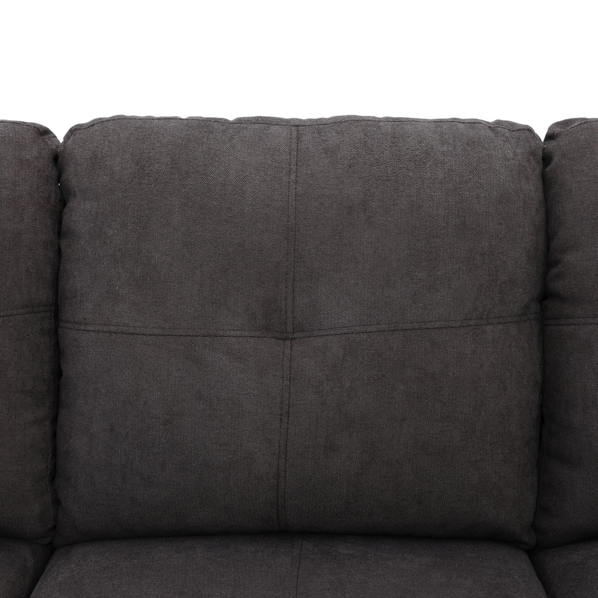 NicBex Sectional Couches for Living Room 2 Pieces Modern Sectional Sofa with Right Chaise Sectional Couch with Solid Frame Classic L Shape Sectional Sofa Set with Flannel Fabric, Brown NicBex