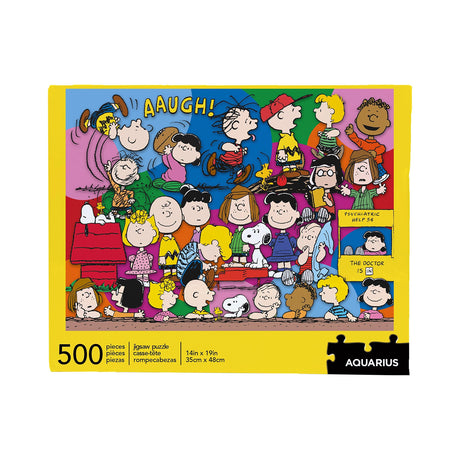 Aquarius Peanuts Gang Jigsaw Puzzle (500 Pieces), Collectibles, Glare Free, Games, 14 x 19 Inches AQUARIUS
