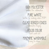 GET SNAPPIN White Table Banner, Table Runner, Sublimation Blanks, 100% Polyester Blank for Sublimation Printer, Decorations for Birthday Wedding Baby Shower Gender Reveal Tablecloth, 2ft x 7.5ft, 1pc Get Snappin