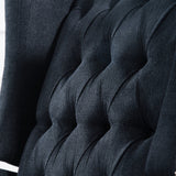 Push Back Recliner Chair,Easy Chairs for Small Spaces,Comfy Armchair,Reading Recliner Chairs for Adults,Living Room Accent Chair, Wingback and Rivets Design for Modern Recliner Chair(Black) NITYASUNDARA