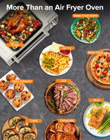 Nuwave Bravo Pro Smart Air Fryer Toaster Oven Combo, Airfryer Convection Oven Countertop, 12-in-1 Functions with Quicker & Even Crisp Technology, 1800W, 50-450°F, PFAS-Free, 21QT, Vanilla Cream Nuwave