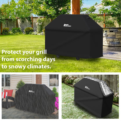 Simple Houseware 72 in. Waterproof Heavy Duty Gas BBQ Grill Cover, Weather-Resistant Polyester