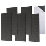 6 Pack Self-adhesive Acoustic Panels,15.75" X 31.5" X 0.47" Soundproof Wall Panels, High Density Beveled Edge Sound Absorbing Panels, Acoustic Treatment for Studio Home and Office (Black) ENSEPST