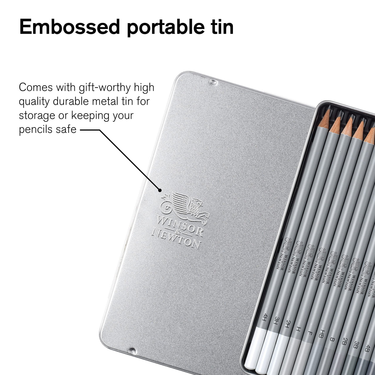 Winsor & Newton Studio Collection Artist Pencils, Graphite Pencils, Set of 12 Winsor & Newton