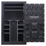STEELWATER GUN SAFES New Improved Heavy Duty E.M.P Proof, 45 Long Gun, 2 Hour Fire Protection, Auto LED LIghts, Dehumidifier, Door Organizer, Interior Outlet, for Rifles and more. AMHD724228-EMP Steelwater Gun Safes