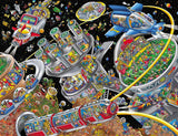 Springbok's 500 Piece Jigsaw Puzzle Space Town - Made in USA Springbok