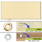 ColourTree 10' W x 20' L Beige Pergola Sun Shade Canopy Replacement Cover, Commercial Grade 260 GSM Cloth for Outdoor Patio, Includes Stainless Steel Weighted Rods (We Make Custom Size) ColourTree