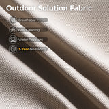 HOOOWOOO Outdoor Sectional Patio Furniture Set with Fire Pit Table,9 Pieces Wicker Conversation Sets,Extra Deep Out Door Sofa Outside Furniture Couch Swivel Chairs Ottoman,Beige HOOOWOOO