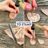 ArtSkills Leather Working Kit for Beginners with Leather Tools, Dyes, and Stamps - Arts and Crafts Kit for Adults & Teens, 64 pc ArtSkills