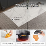 Extendable Dining Table (62.9" to 94.4") for 6 to 10 - Modern Rectangular Sintered Stone Table with High Hardness and Easy Maintenance - Stylish White NessCarsti