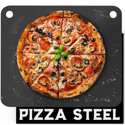 Primica Pizza Steel XL for Oven & Grill,16"x13.4", The Ultimate Crust Game Changer, Perfect for Oven Baked Pizza with higher Conductivity, Premium Baking Alternative to Pan and Stone