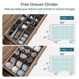 LINSY HOME 6 Drawers Dresser for Bedroom, Wood Bedroom Dresser Modern Drawer Chest, 6 Chest of Drawer, Tall Dresser for Closet, Dressers Organizer for Living Room, Closet, Hallway, Nursery LINSY HOME