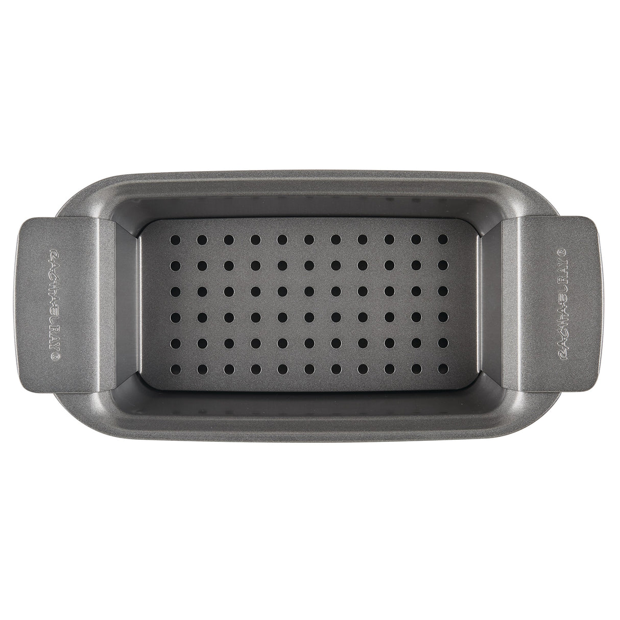 Rachael Ray Bakeware Meatloaf/Nonstick Baking Loaf Pan with Insert, 9 Inch x 5 Inch, Gray Rachael Ray