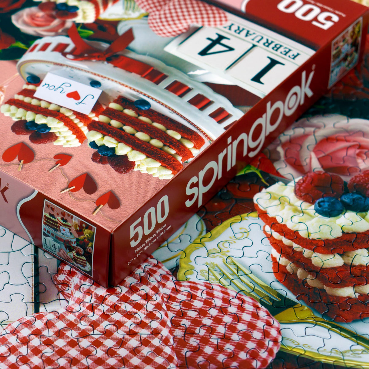 Springbok Valentines Day 500 Piece Jigsaw Puzzle for Adults and Families - Greaty Family Game Night Activity - Unique Precision Fit Pieces - Made in The USA Springbok