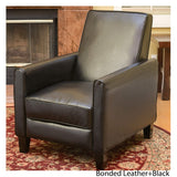 GDFStudio Lucas Space-Saving Leather Recliner | Perfect for Home or Office | Ideal Furnishing Option for Smaller Living Spaces GDFStudio