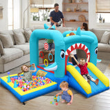 Culaluva Inflatable Bounce House: Jump Bouncer Castle Slide Combo - 7 in 1 for Kids 3-6 - with 370W Blower - for Indoor Outdoor Play CulaLuva