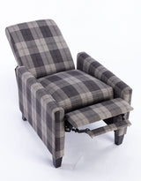 ZELNF Traditional Fabric Recliner Chair,Easy to Adjust Backrest Angle (Gray) ZELNF