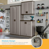 Suncast BMC7200 Storage Cabinet, Platinum Suncast