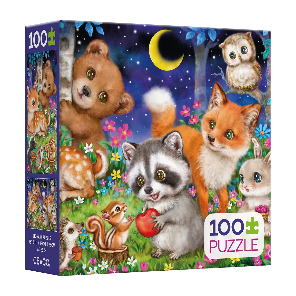 Ceaco - Kayomi Harai - Woodland Friends - 100 Piece Jigsaw Puzzle Ceaco