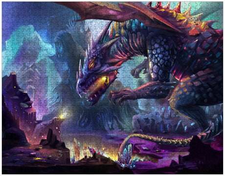 Dragon Planet 1000 Pieces Wooden Jigsaw Puzzles Personalized Photo Puzzle for Adults Friends Picture Puzzle Gifts for Wedding Birthday Valentine's Day Home Decor FANGKISSU