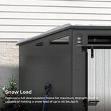 Modernist® 10 ft. x 7 ft. Barn Door Storage Shed, Made in The USA Suncast