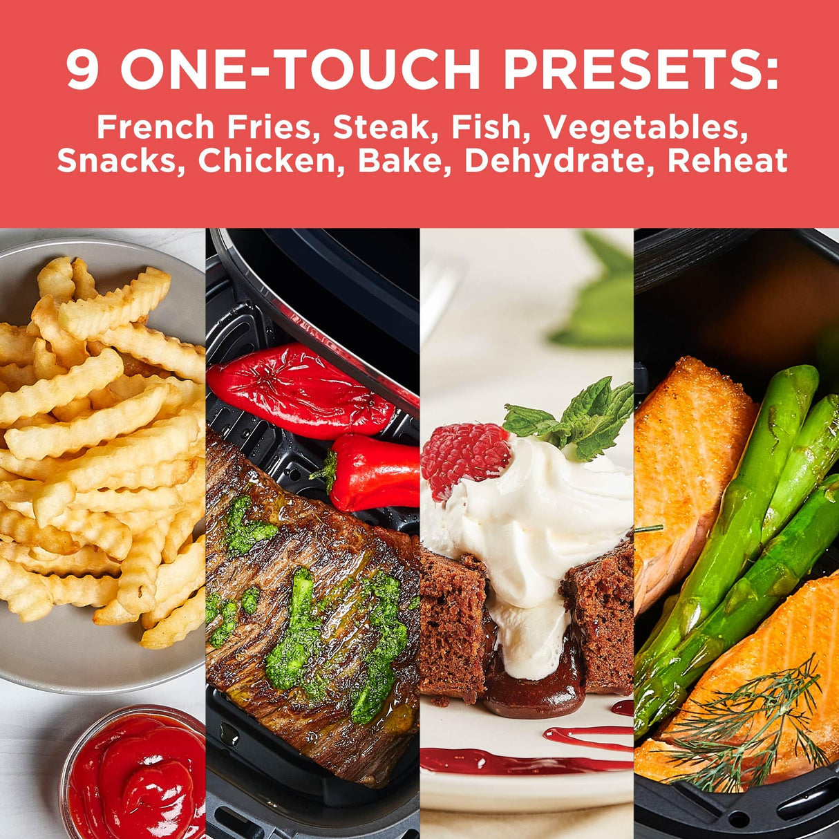 BLACK+DECKER Purifry 4QT Air Fryer, Crispy Deep Fried Taste without the Fat, Plus Bake, Dehydrate, and Keep Food Warm, Digital Touchscreen and Auto Shut-Off BLACK+DECKER