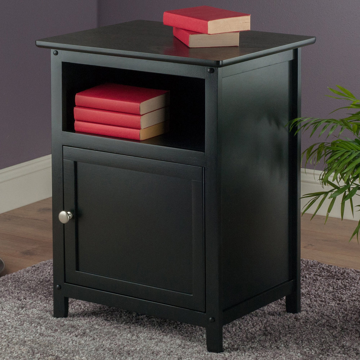 Winsome Wood Henry Accent Table, Black, 19 inches Winsome