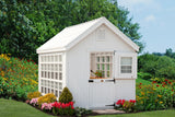 Little Cottage Co. 8x12 Colonial Gable Greenhouse with Floor - Wood DIY Kit for Garden, Backyard, Lawn Little Cottage Co.
