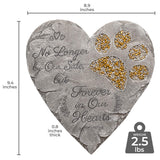 OBSI Dog Memorial Gifts for Loss of Dog Sympathy Gift - Rainbow Bridge Dog Memorial Stone for Remembrance Dog Passing Away Sympathy Gifts - Thoughtful Pet Loss Gifts - Gray OBSI