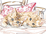 Ravensburger CreArt Two Cuddly Cats Paint by Numbers Kit for Kids - Painting Arts and Crafts for Ages 9 and Up Ravensburger