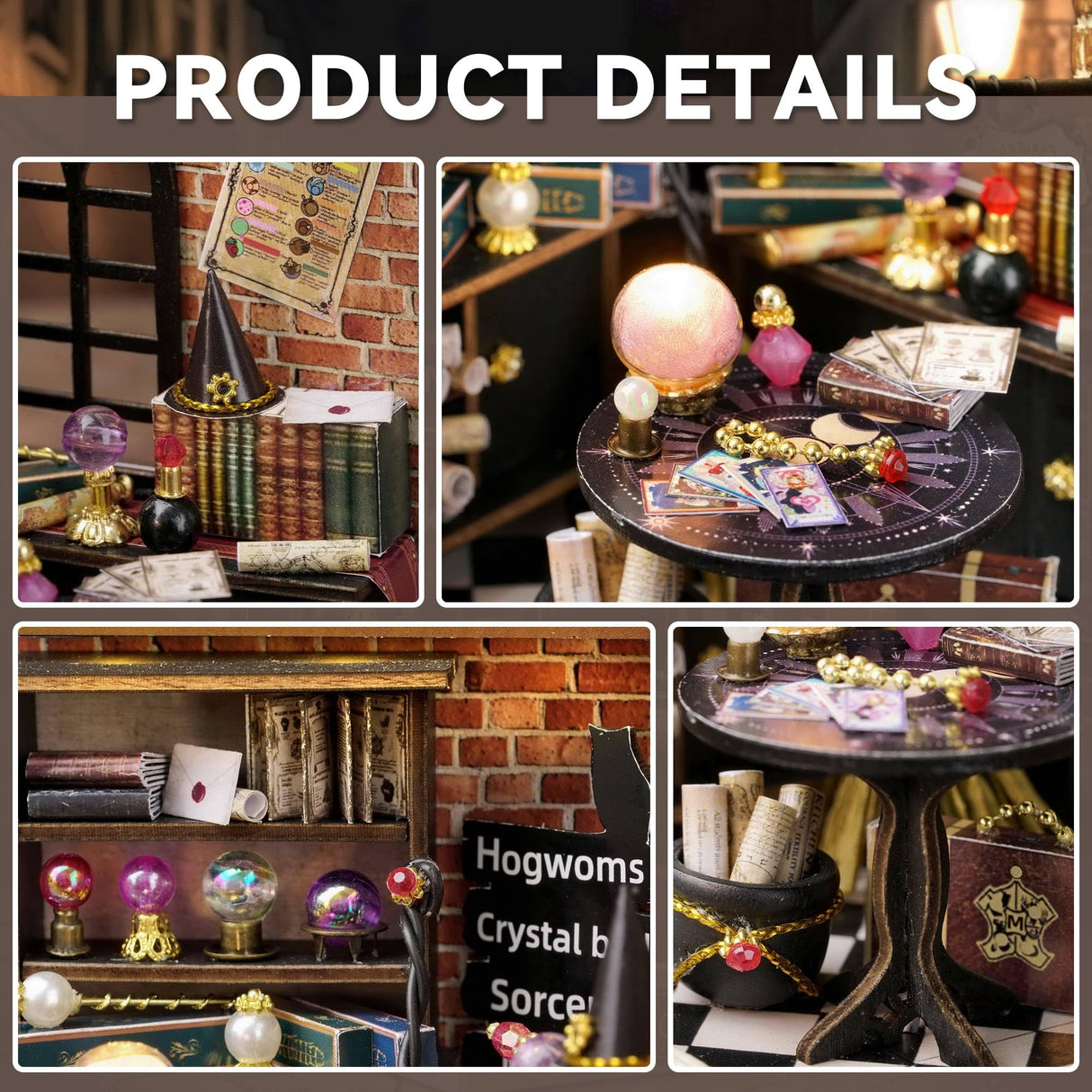 Flever Dollhouse Miniature DIY House Kit Creative Room with Furniture for Romantic Artwork Gift (Moon Magic) Flever