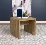 Coaster Home Furnishings Lynette Square Engineered Wood End Table Mango Coaster Home Furnishings