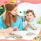 Mosaic Glass Pieces Tiles for Adults: LATIIZ 320Pcs Rainbow Color Mixed 5 Shapes Stained Glass Bulk for Beginner Artist - Mosaics Kit for Making Art Project Craft DIY Lamp Vase Coaster Stepping Stone Latiiz