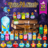 CARTELL Fairy Magic Potions Kit for Kids, Upgraded 26 DIY Mixed Magic Wizard Potion Bottles, Mystery Potions Craft Kit, Christmas Decorations Birthday Gifts for Age 6 7 8 9 10+ Year Old Girls Boys CARTELL