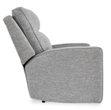 Signature Design by Ashley Biscoe Contemporary UV Resistant Durable Power Recliner with USB Port, Adjustable Headrest and Track Arms, Gray Signature Design by Ashley